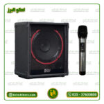 اکو همراه 12 اینچ چوبی تکنوسوند  مدل PTR4 12(با میکروفن بیسیم) ارسال رایگان
