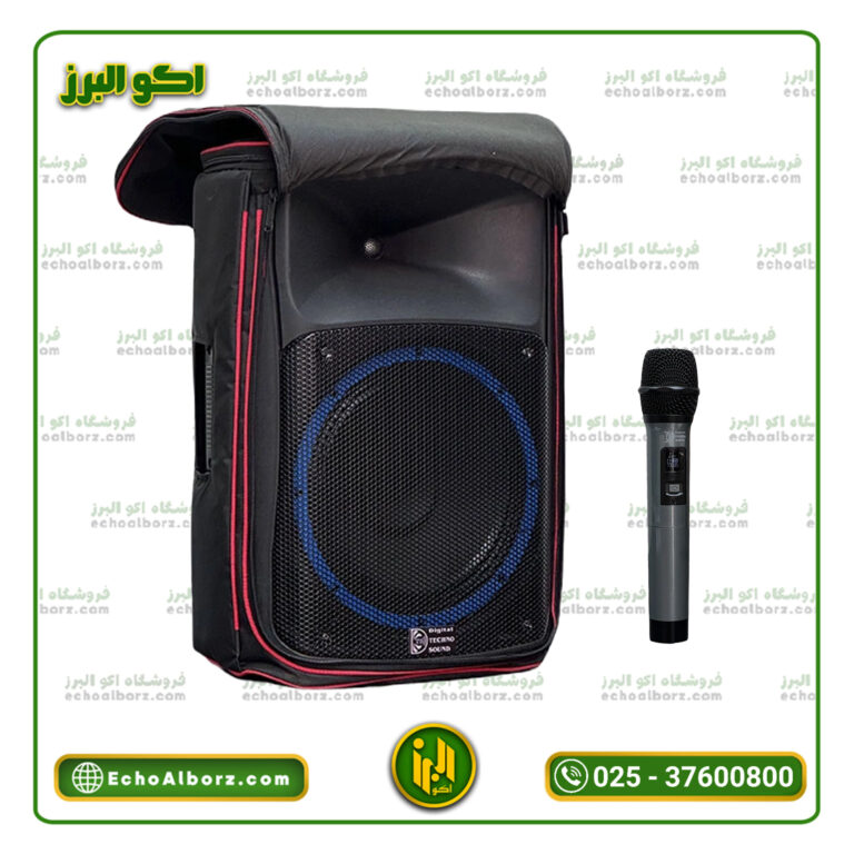 اکو پرتابل تکنوسوند DTS12A | 400 وات با میکروفن بیسیم